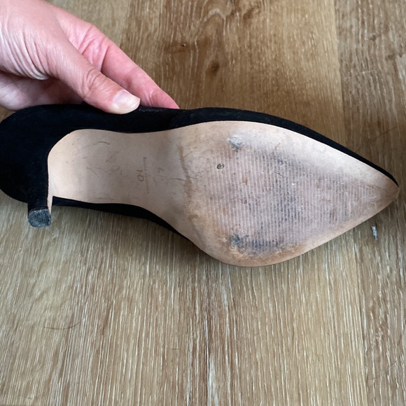 Madewell Black Suede Pumps - Picture 6 of 8